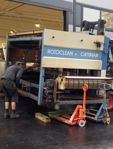 Relocation of the wood component finishing line